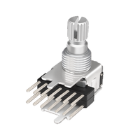 Potentiomètre rotatif RS22 avec interrupteur intégré, résistance 1K~1M, film de carbone, réglage supérieur, 0,5W pour appareils audio