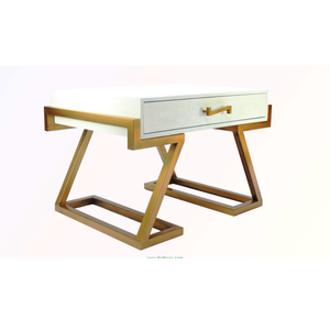 Table console de luxe DPC FS201 en faux shagreen, design personnalisé, en marbre Calacatta Viola, promotionnelle, pour entrée, fabriquée à Binh - Product Image 1