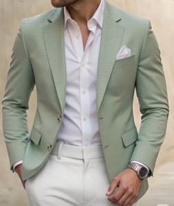 Bangladesh Mens Business Suits <b>Blazer</b> Garment Factory Anti-Wrinkle Breathable Anti-Pilling Plus Size Polyester/Cotton Tailored - Product Image 5