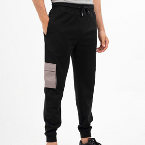 Custom Logo Print Casual <b>Men's</b> Winter Joggers with Elastic Waist 100% Polyester Quick Dry & Breathable - Product Image 5