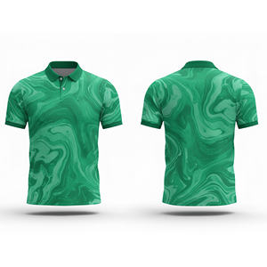 เสื้อโปโลพิมพ์ลายดิจิตอลแบบซับลิเมชั่น – เสื้อทีมพิมพ์ลายทนต่อการซีดจางสำหรับผู้ชาย ผู้หญิง และเยาวชน แห้งเร็ว ระบายอากาศได้ดี เหมาะสำหรับการเล่นกีฬา - Product Image 6