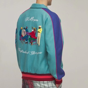 Veste universitaire en toile personnalisée pour hommes, vente en gros, streetwear, coupe-vent, qualité supérieure, veste d'hiver, broderie personnalisée - Product Image 4