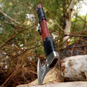 Hache Viking Tomahawk BA Enterprises, lame en acier à haute teneur en carbone, 4 3/4 pouces, manche en bois, qualité industrielle/bricolage, hache de survie - Product Image 2
