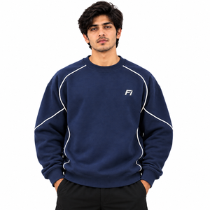 Sweat-shirt zippé personnalisé pour homme, en molleton de coton épais, uni, coupe oversize, style streetwear, mode Y2K, fournisseur USA - Product Image 1