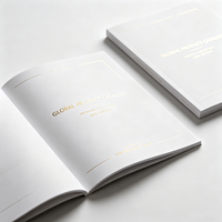 Brochures, catalogues et manuels d'entreprise personnalisés imprimés en usine, formats A4/A5/A6, livrets pliés, couverture rigide mate
