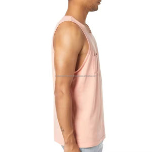 Camiseta sin mangas de secado rápido para hombre del mejor fabricante, ropa informal de gimnasio de punto transpirable con logotipo personalizado a la venta - Product Image 4