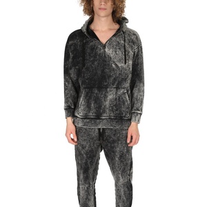 ชุดกันหนาวสำหรับผู้ชายผ้าคอตตอน100% ระบายอากาศได้ดีแห้งเร็วชุด2ชิ้น-ชุดวอร์มและเสื้อฮู้ดขนแกะสำหรับฤดูใบไม้ร่วง - Product Image 1