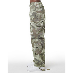 Pantalones Cargo de Camuflaje Verde Personalizados, Resistentes, Teñidos, Estilo Urbano, de Pierna Ancha, Tácticos, para Hombre, de Algodón, Sarga, Lona, Fabricante OEM - Product Image 3