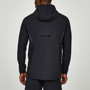 Veste de sport décontractée pour homme, coupe-vent légère à fermeture éclair, extensible, à capuche, pour activités de plein air et entraînement - Product Image 6