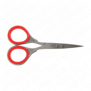 Tijeras para Uñas Gris Oscuro con Mango Rojo, Tijeras de Manicura Profesionales de Acero Inoxidable de Alta Calidad, Herramienta para el Cuidado de las Uñas - Product Image 3