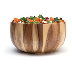Bol de service en bois d'acacia au design personnalisé pour la maison bol à fruits et soupe de restaurant d'hôtel bol à salade et bols à vaisselle en bois - Product Image 2