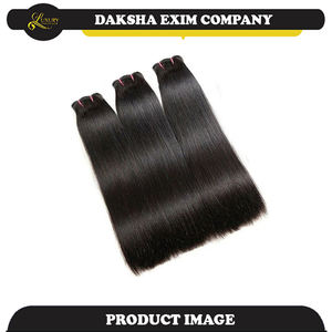 ¡Premium Indian Remy Straight Style Raw Temple Extensiones de trama de cabello humano Económico blanqueado! - Product Image 3