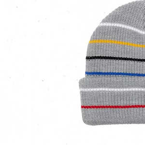 Vente en gros de bonnets tricotés personnalisés avec logo, de haute qualité, unisexes, épais, en jacquard, pour l'hiver - Product Image 6