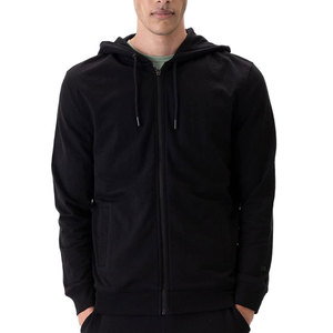 Sweat-shirt à capuche zippé surdimensionné pour homme, en coton mélangé doux, style streetwear décontracté, idéal pour l'hiver, les loisirs et les activités sportives - Product Image 3
