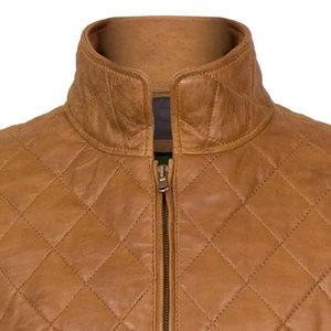 Salva Leather Women Breathable <b>Knitted</b> Quilted 100% Polyester Vest Stand Collar Zip-Up <b>Waistcoat</b> Casual Outerwear Regular Length - Product Image 3