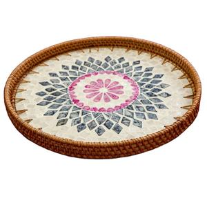 Plateaux de service contemporains en nacre pour hôtels et restaurants pour pots de fleurs et jardinières - Product Image 1