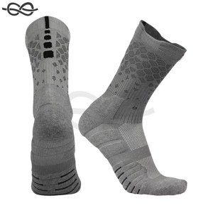 Chaussettes de sport tissées pour hommes et femmes, antidérapantes, respirantes, anti-odeur, personnalisables, pour football, basketball, course à pied, cyclisme, confortables - Product Image 5