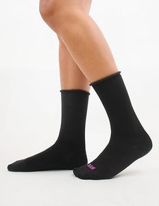 Chaussettes décontractées pour hommes, rayées, avec logo personnalisé sur le bord, tricotées, respirantes et écologiques - Product Image 2