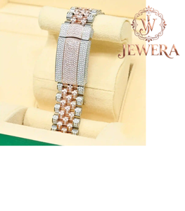 Reloj de Diamantes Mossinate de Acero Inoxidable a Prueba de Agua con Correa Ajustable, Accesorio de Lujo para Uso Diario, Fiestas y Actividades al Aire Libre - Product Image 3