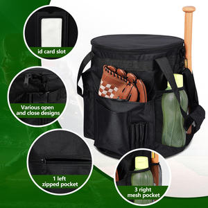 Bolsas de béisbol de diseño único y color personalizado, al por mayor, hechas de poliéster, para venta en línea para hombres - Product Image 4