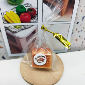 Bakery Shop <b>Miniature</b> Bread Bag Packaging Set Dollhouse Accessory Gift 1:12 Scale Plastic Printed for Age 14+ - Product Image 4