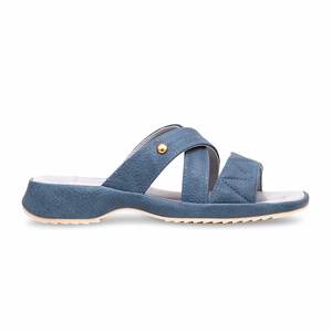 Pantoufles bleu ciel à imprimé animal PU0403 - Product Image 4