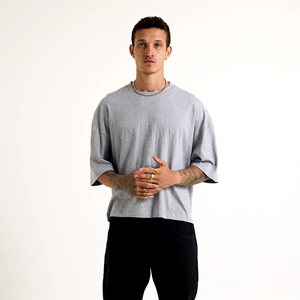 Camiseta Extra Grande de Algodón de Alta Calidad para Hombre, Mangas Cortas, con Nuevo Diseño, Servicio OEM Personalizable, en Oferta - Product Image 1