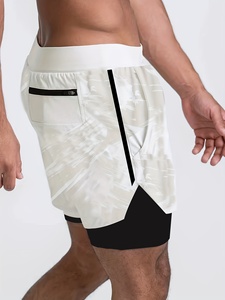 Pantalones Cortos Deportivos Transpirables para Gimnasio, con Cierre de Cordón, Estilo Cargo, de Secado Rápido, para Correr, Ligeros e Informales para Hombre - Product Image 2