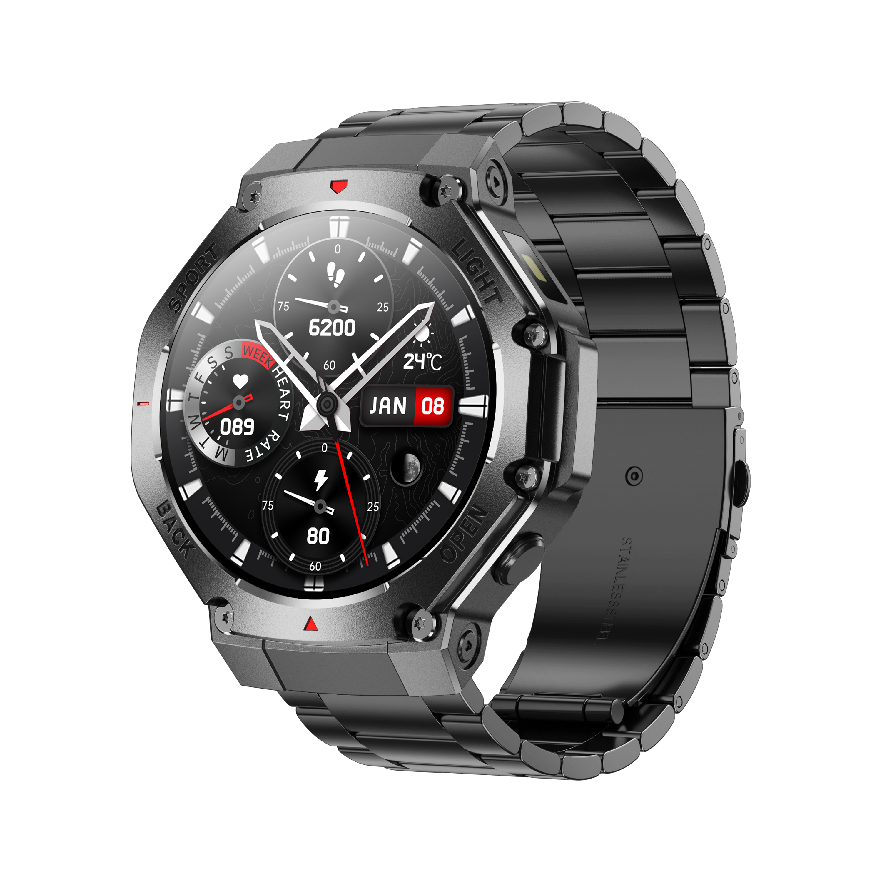 Gunmetal Case / Gunmetal Stainless Steel Strap