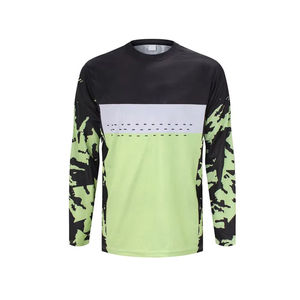 Camiseta de manga larga para ciclismo de montaña, ATV, DH, motocross, personalizada, para carreras, talla grande, frontal - Product Image 1