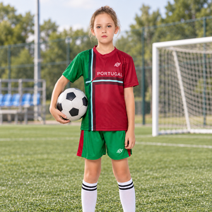 Custom Summer Short Sleeve Soccer Jersey 100% Polyester Quick Dry Football Uniform - Product Image 1
