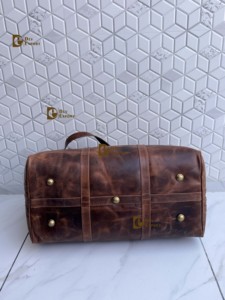 New Design Fashion Crunch Leather Large Capacity Unisex Travel <b>Luggage</b> Bag Animal Print Adjustable <b>Strap</b> Zipper Closure Gift - Product Image 5