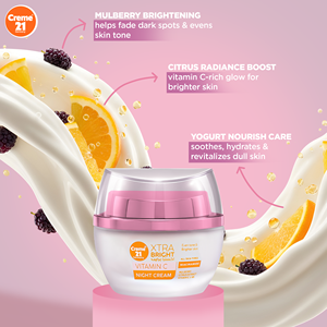 Crème de nuit hydratante Creme 21 Xtra Bright 50ml pour une peau lisse et éclatante - Product Image 4