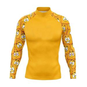 T-shirt de compression à manches longues pour homme, col montant, motif camouflage personnalisé, sous-vêtement de sport athlétique pour la gym, la course et l'entraînement - Product Image 5
