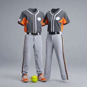 Baseball Jersey Softball Pants Sets Breathable Quick Dry Customizable Unisex Adult Baseball Uniform - Product Image 1