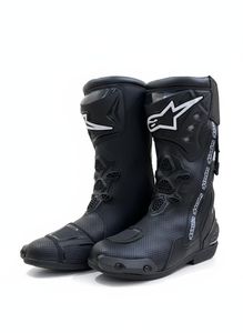 Botas de Motocicleta Impermeables hasta la Rodilla para Hombre, Personalizadas, con Certificación CE, para Todas las Estaciones, Estilo Deportivo, Color Negro - Product Image 3