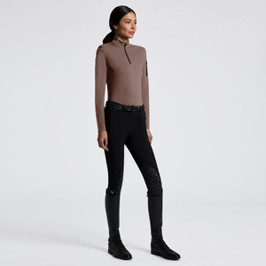 High Quality 4way Stretch Horse Riding Equestrian Shirt Top <b>Base</b> <b>Layer</b> Competition Show Shirt Polo in Soft Feel Technical Fabric - Product Image 2