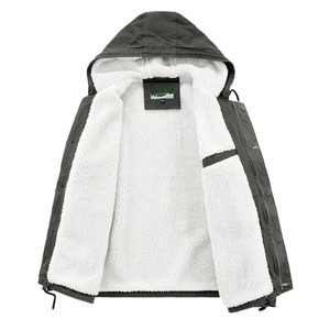 Chaqueta Bomber Lisa para Hombre, Diseño Clásico de Chaqueta de Piloto, Chaqueta de Invierno para Hombre - Product Image 4