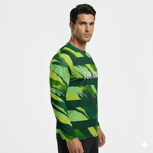 Camiseta Casual de Manga Larga de Algodón Grueso con Estampado Gráfico Personalizado, Camisetas de Manga Larga para Hombre - Product Image 6