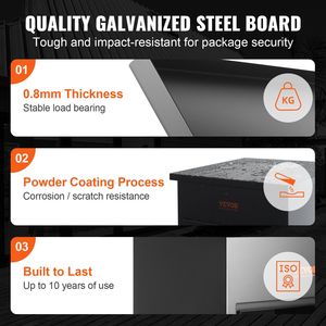 Cassetta Postale Extra Large in Acciaio Zincato da Parete con Serratura Codificata, Contenitore per Consegna Pacchi da Esterno 17.3"x13.8"x22" - Product Image 3