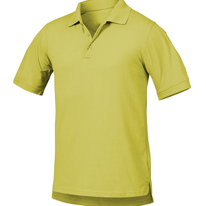 เสื้อเชิ้ตผู้ชายสีเบจล้วน ผ้าฝ้าย ระบายอากาศได้ดี แขนสั้น ทรงลำลอง พอดีตัว มีโลโก้ด้านหน้า - Product Image 3