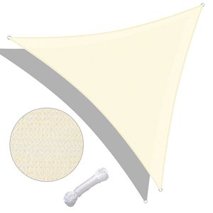 Tenda Parasole Triangolare Bianca 22 X 22 X 22, Design Elegante per Esterni, Protezione Solare Ottimale - Product Image 1