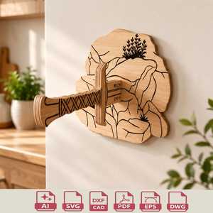 Décapsuleur porte-clés en bois découpé au laser sur mesure, artisanat médiéval, décoration murale en tilleul fait main, cadeau - Product Image 4