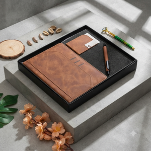 Coffret Cadeau d'Entreprise Premium en Velours Marron : Agenda, Stylo, Porte-Cartes de Visite, Organiseur de Poche, Boîte de Fournitures de Bureau, 192 Pages - Product Image 6