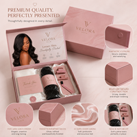 Boîte d'emballage de luxe personnalisée pour extensions de cheveux, boîte cadeau magnétique pliable pour perruques avec doublure en satin et logo pour marque de mèches de cheveux