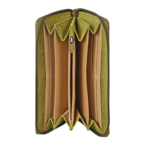 Cartera Larga de Cuero Genuino Premium para Mujer, Diseño Horizontal, Monedero con Cremallera, Organizador de Tarjetas, Porta Billetes, Elegante y a la Moda - Product Image 3