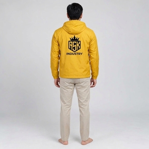 Men Windbreaker Jacket modern outdoor <b>coat</b> featuring <b>lightweight</b> breathable fabric wind resistant protection and comfortable - Product Image 5