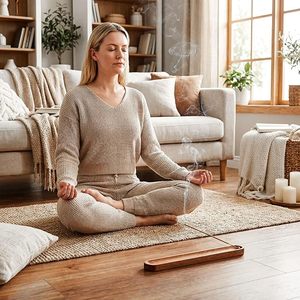 Quemador de Incienso Chino de Sándalo para Varillas con Recolector de Ceniza, para Meditación, Yoga, Hogar, Regalo, Entrega Rápida - Product Image 4