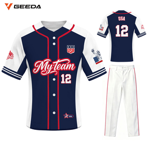 Uniforme de Béisbol Premium, Transpirable, de Secado Rápido, Unisex, Manga Corta, Jersey de Poliéster, Personalizable Frontalmente, OEM, Venta al Por Mayor de Fábrica - Product Image 1