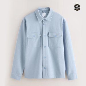 เสื้อแจ็คเก็ตยีนส์ลำลองผู้ชาย น้ำหนักเบา ผลิตจากโพลีเอสเตอร์/คอตตอน ระบายอากาศได้ดี เป็นมิตรกับสิ่งแวดล้อม แห้งเร็ว สไตล์สตรีทแวร์ มีโลโก้ด้านหน้า สวมใส่สบาย - Product Image 5